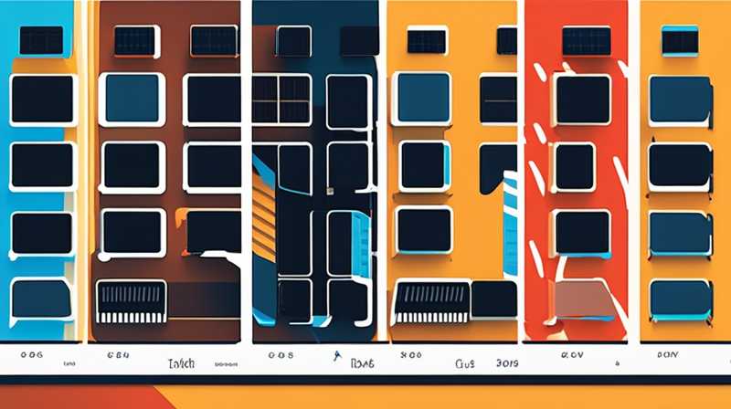 How many square meters does the solar light line require?