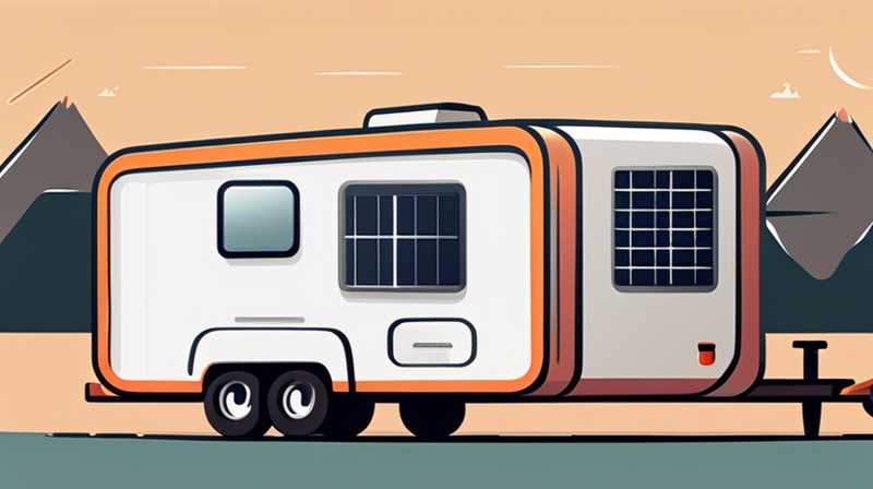 How much does it cost to charge a trailer with solar power?