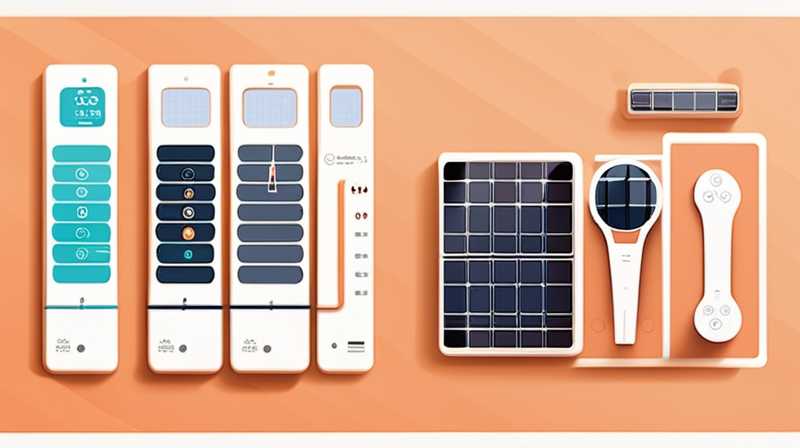 How to set up the solar remote control panel