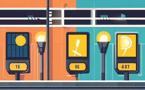 How many degrees of solar panels are installed for street lights