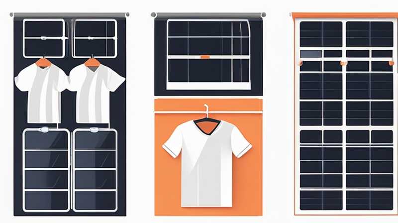 How to install solar clothes hanger on balcony