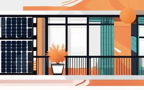 How to hide the solar bucket on the balcony