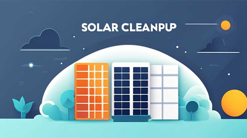 How long does solar cleanup take?