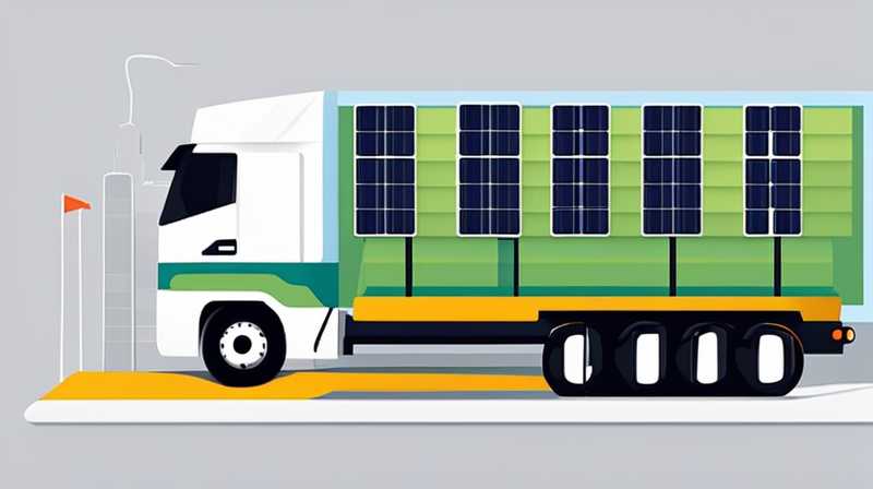 What is needed for solar power generation in bed trucks?