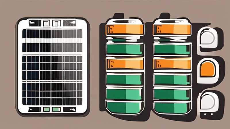 How many batteries are required for a 6v2w solar panel