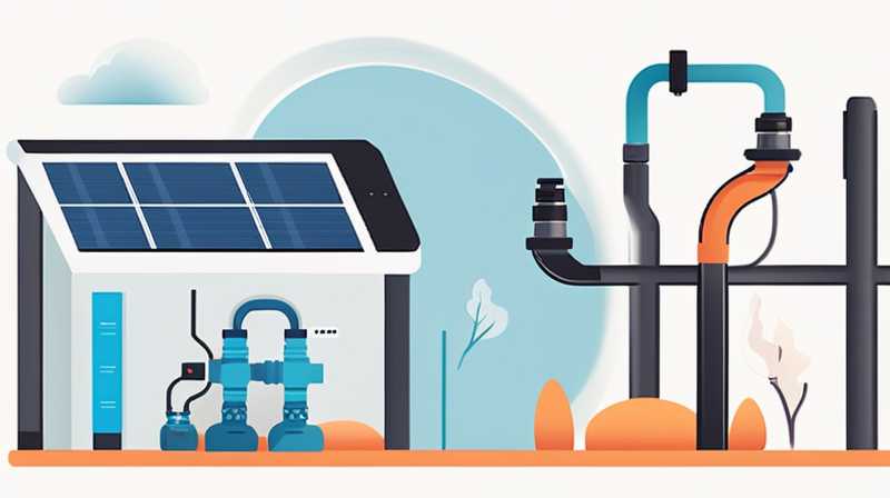 How to install natural gas pipes with solar energy