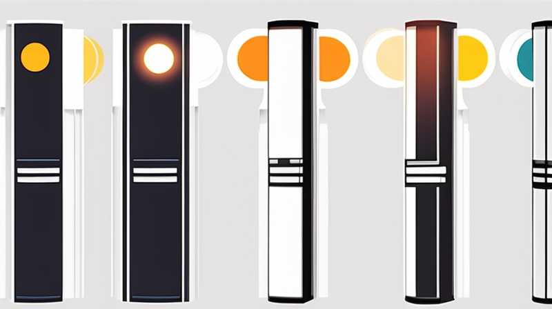 How to connect the large solar column light