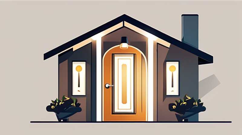 How to use solar outdoor door lights