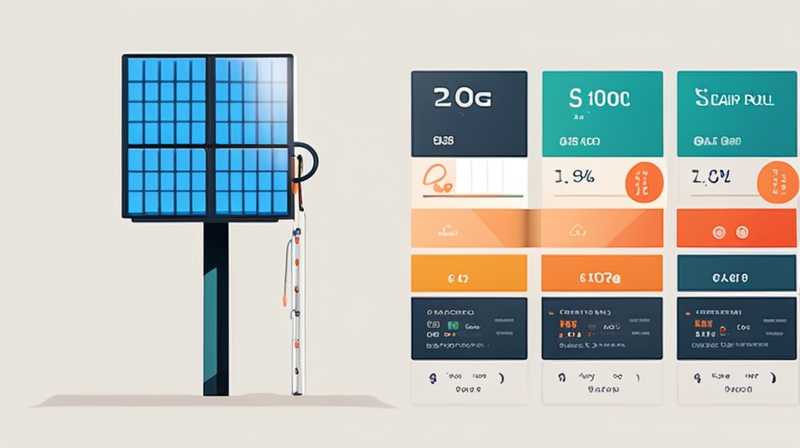 How much does it cost to erect a solar pole?