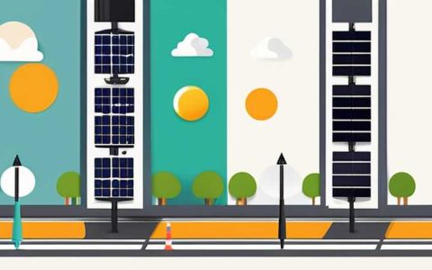 How to connect solar lights on both sides of the road
