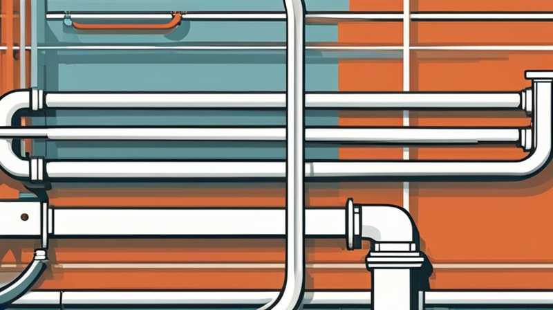 How to lay out pipes for wall-mounted solar panels