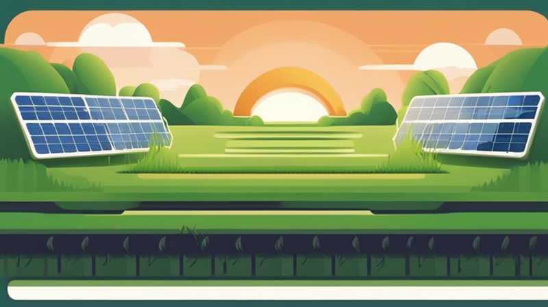 How to deal with grass in solar power plants