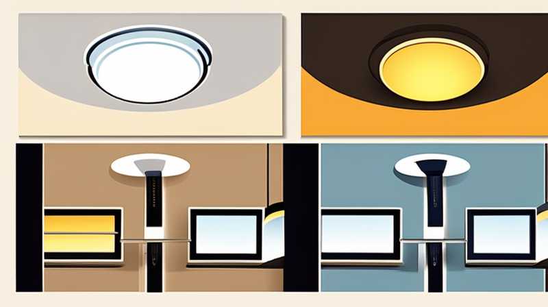 How to install solar lights on gypsum ceiling