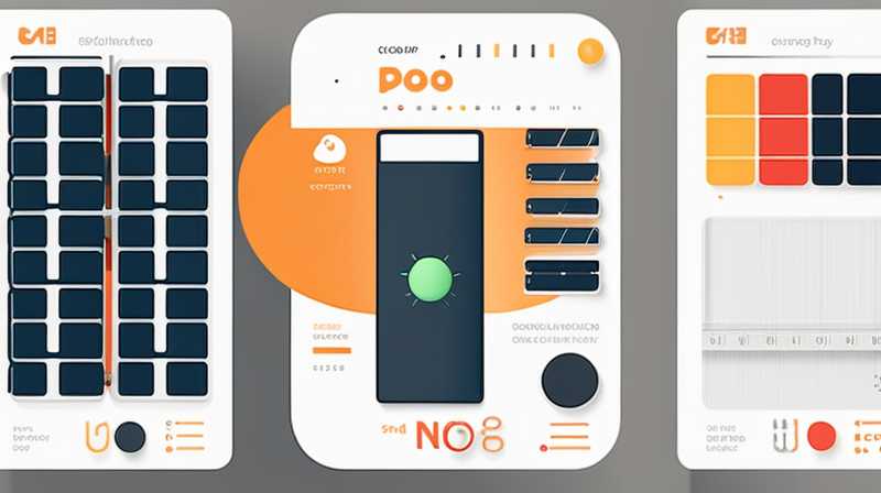 What does the solar panel display P mean?