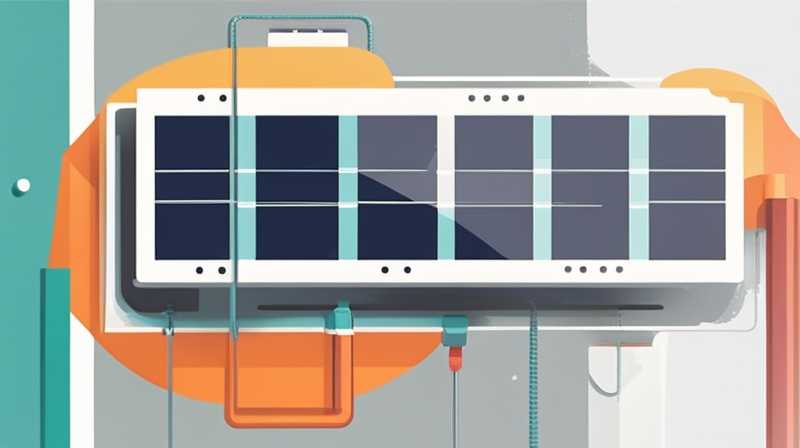 How to repair a broken solar four-section tube