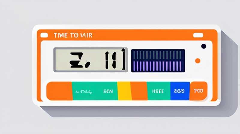 How to adjust the time of fy800 solar meter