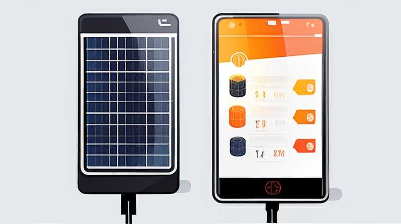 Why does the solar charger glow?