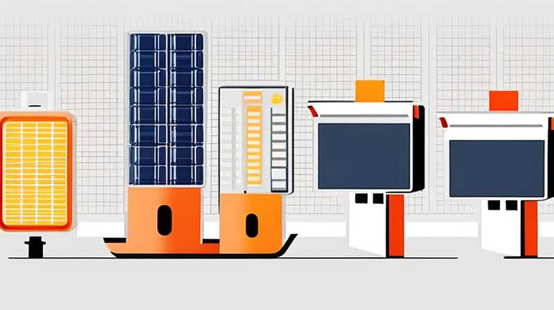 Which line of the solar lamp mainboard is the light?