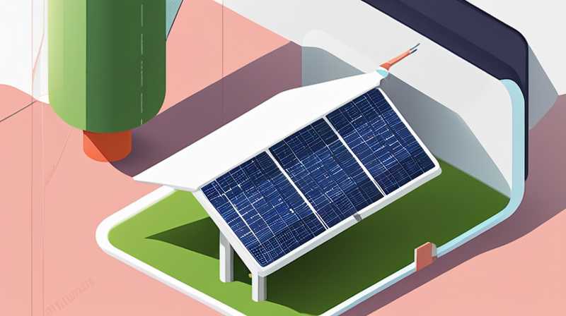 How is solar electricity transmitted to the grid?