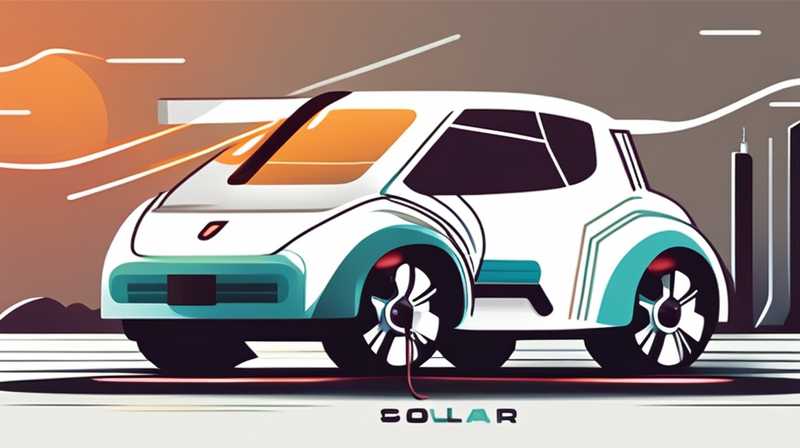 How does electric car get solar energy?