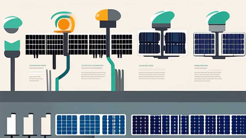 How to connect street light solar panels to power supply