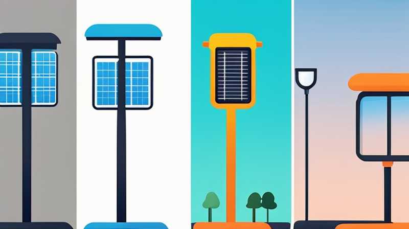 How many parts does a solar street light have?