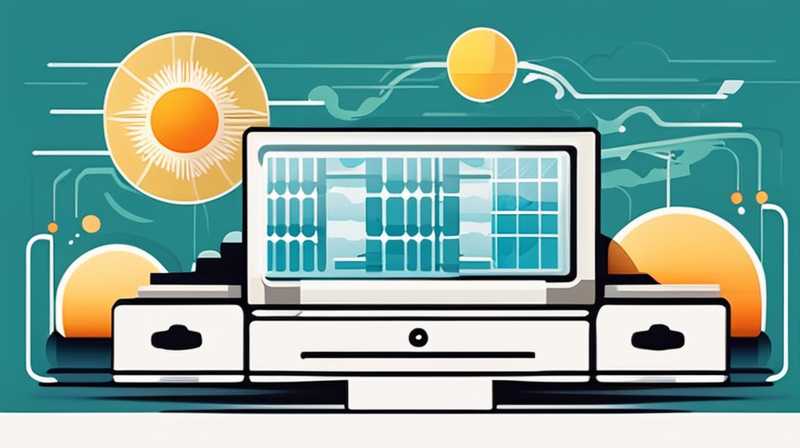 How to connect a computer to a solar panel