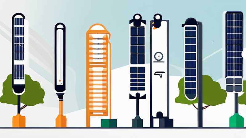 Where are solar street lights mainly exported?