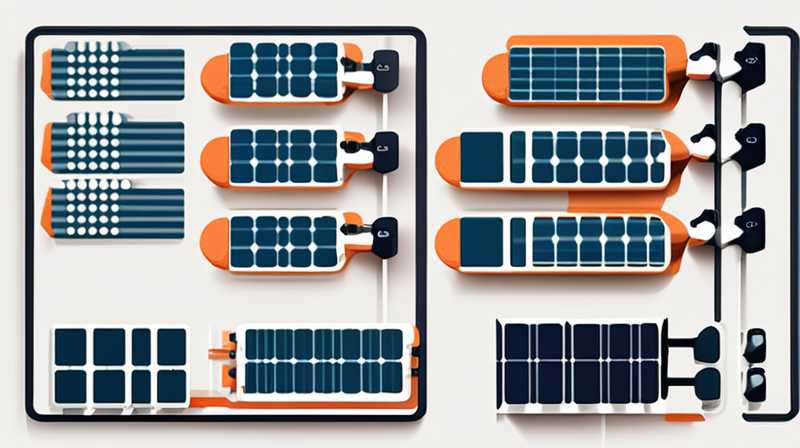 How to distinguish the upper and lower solar panels