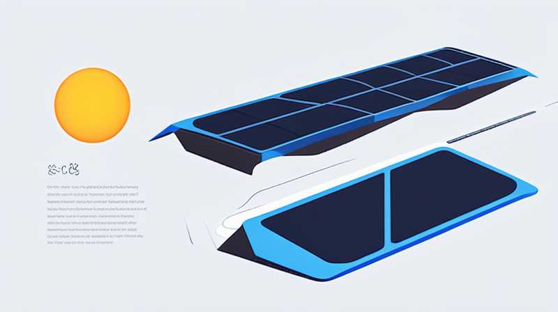 What material are blue solar panels made of?