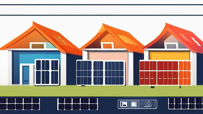 What kind of lights are used for solar panels in houses