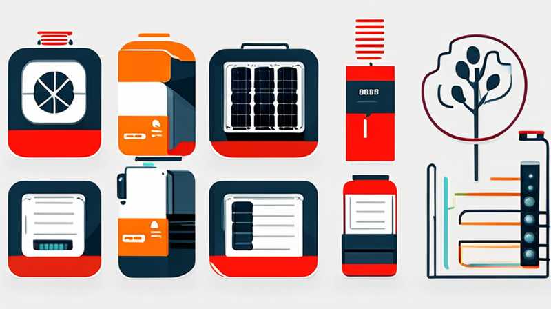 What batteries are used in solar power generation systems?