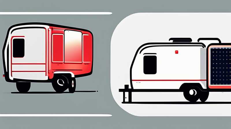 How to turn on and off the trailer solar taillight