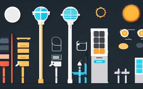 How many watts does a solar lamp post have?