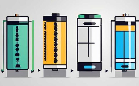 What kind of battery is used for solar column lights