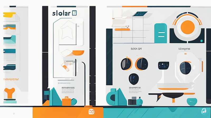 How to disassemble a solar one-to-five