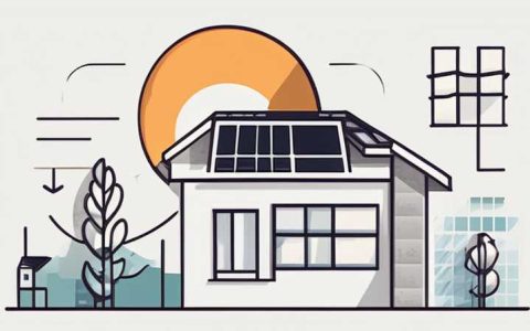 What is on top of the wall mounted solar panel