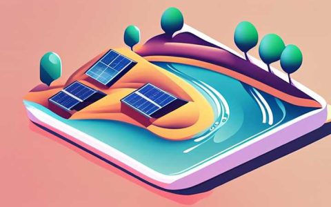 What is the role of solar energy in the middle of a river?