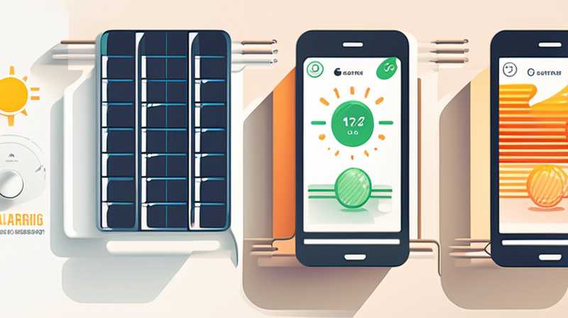 How to check if solar energy is charging