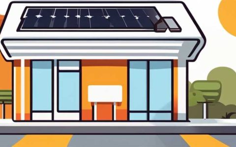 What kind of solar lights are installed on the roadside