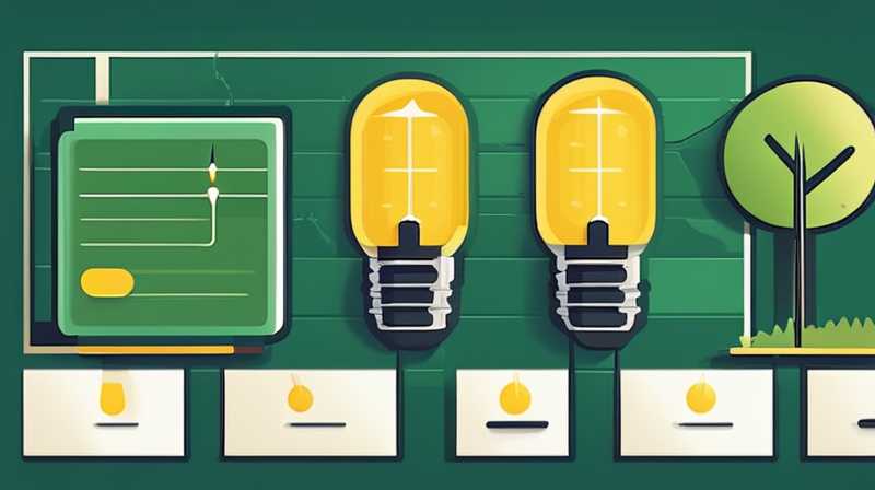 How to connect forest solar panels to light bulbs