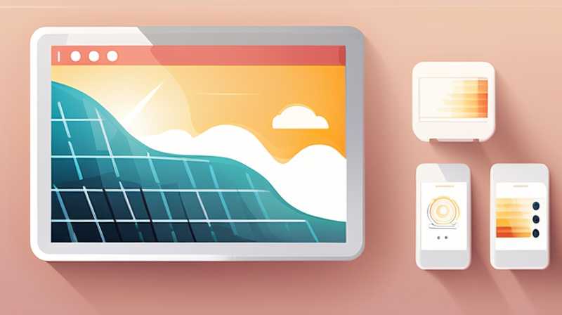 How to remotely monitor outdoor solar energy using a mobile phone