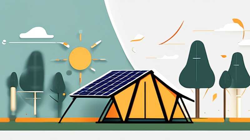 How to replace the solar lights used in the tent