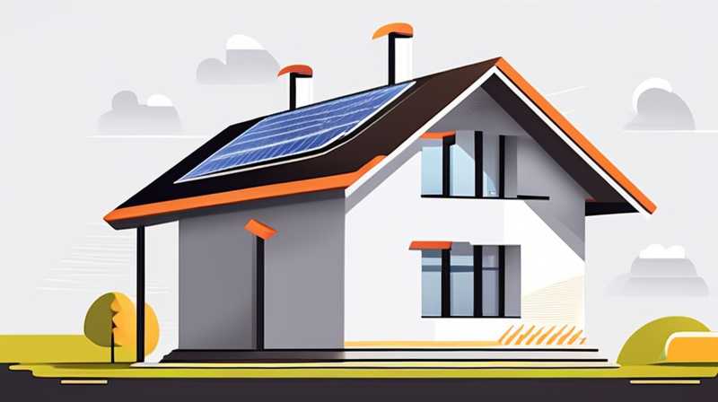 How to install solar energy on a pointed roof house