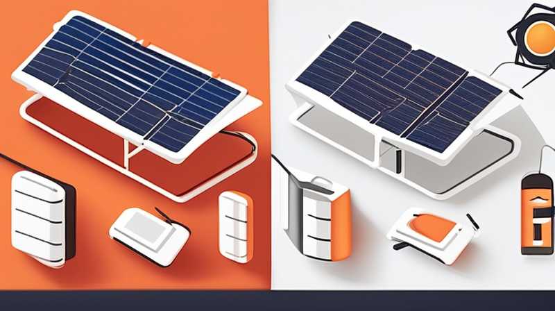 How to charge a foldable solar panel