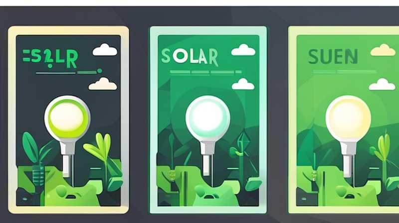 What does green solar light mean?