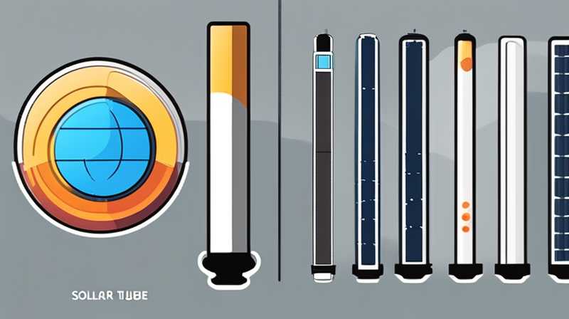 What should I do if the outside of the solar tube is broken?