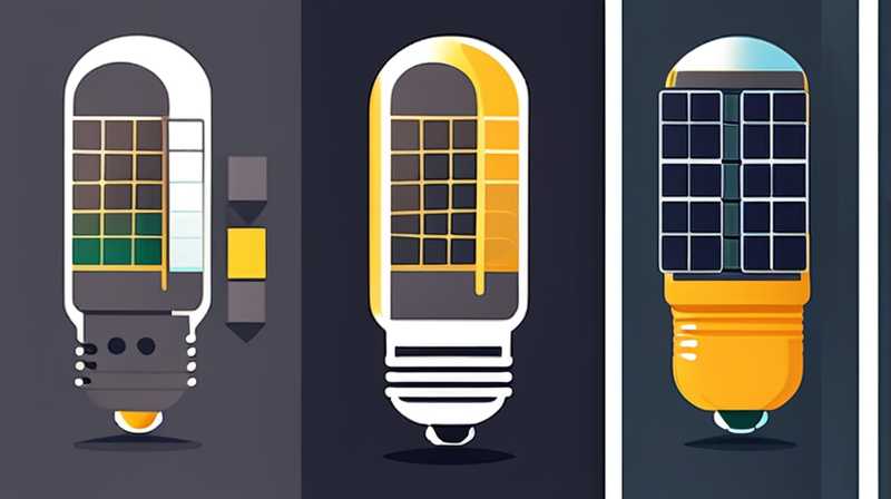 How to control light bulbs with solar panels