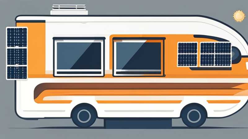 How much solar energy can be installed on the roof of a B-type RV