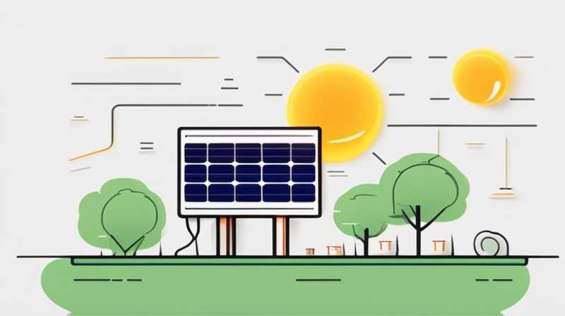 How to connect solar powered lamp